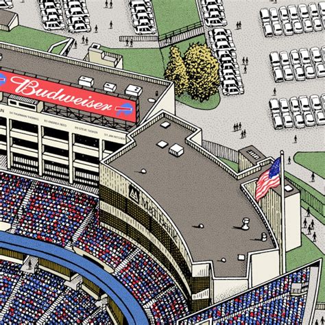 Buffalo Bills art Bills Stadium art print Buffalo Bills fan | Etsy