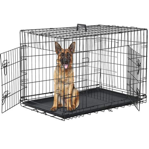 Buy Dog Crate for Large Medium Dogs Folding Dog Kennel Cage with ...