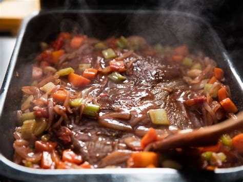 Jewish-Style Braised Brisket With Onions and Carrots Recipe