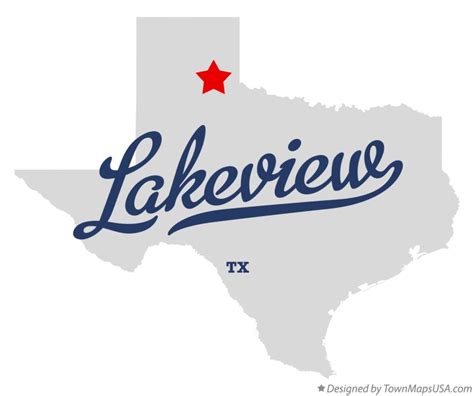 Map of Lakeview, TX, Texas
