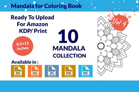 Mandalas for Coloring Book Vol - 04 Graphic by Digital Pencil ...