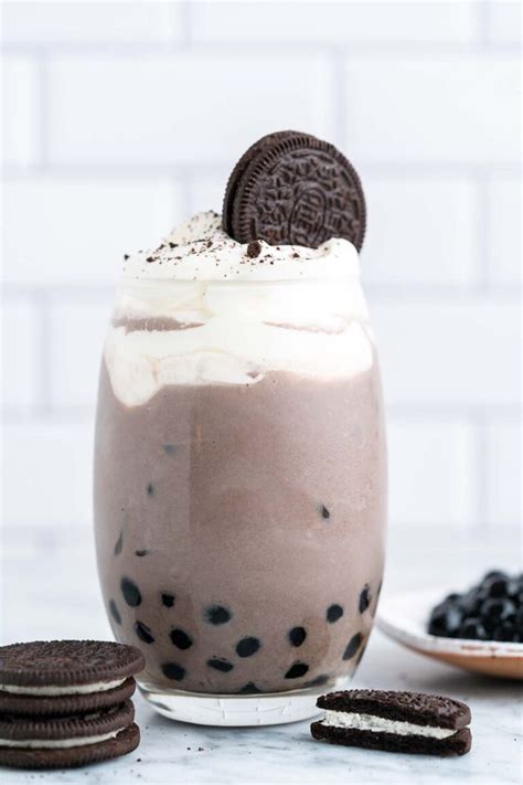 Oreo Milk Tea (aka Oreo Boba) - An Edible Mosaic™