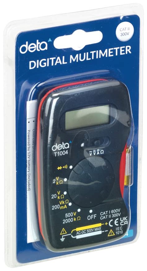 Cat II Compact Digital Multimeter - 300V | Wickes.co.uk