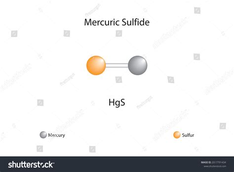 Molecular Formula Mercury Sulfide Chemical Structure Stock Vector (Royalty Free) 2017791434 ...