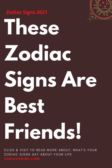 These Zodiac Signs Are Best Friends! - Zodiac Shine