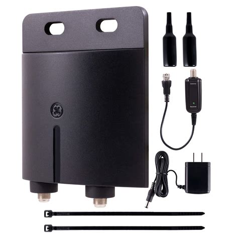 Buy GE Pro Outdoor Antenna Amplifier, Low Noise Antenna Signal Booster, Clears Up Pixelated Low ...