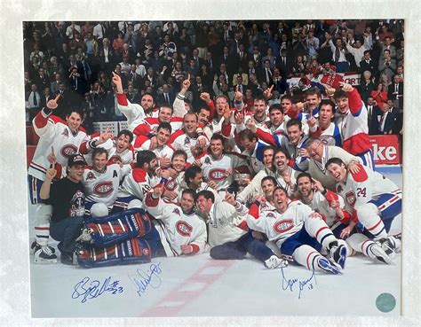 Lot Detail - Montreal Canadiens 1993 Stanley Cup Celebration 11x14 ...