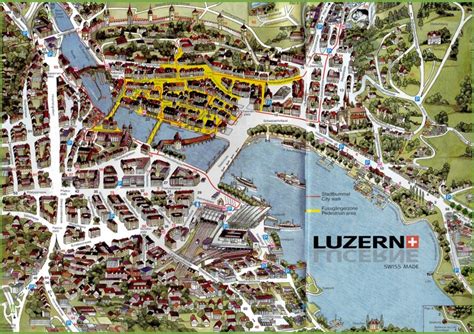 Lucerne Attractions Map