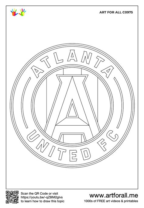 How to draw the Atlanta United FC Logo - MLS Team Series