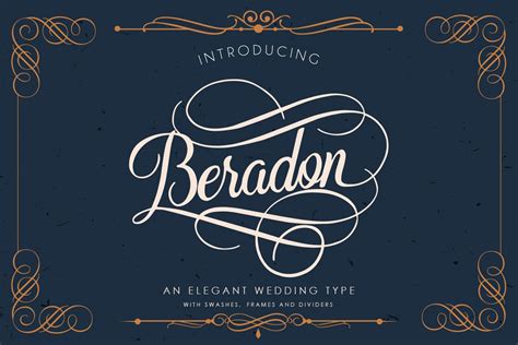 Beradon Script - Elegant Wedding font (30727) | Script | Font Bundles