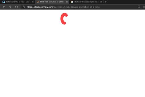html - CSS animation of a letter - Stack Overflow