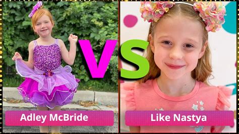 Like Nastya vs Adley McBride Lifestyle, Comparison, 2021 🔥 - YouTube