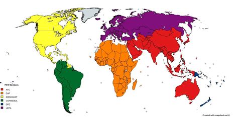 Map of FIFA Confederations. : r/soccer