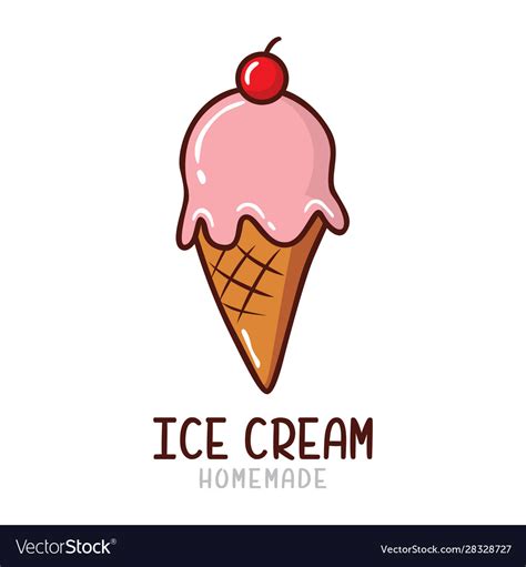 Ice cream logo Royalty Free Vector Image - VectorStock