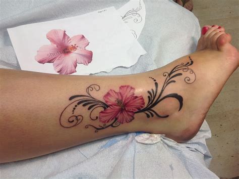 Pin by Melanie Messner on Tattoos | Hibiscus tattoo, Ankle tattoos for women, Foot tattoos