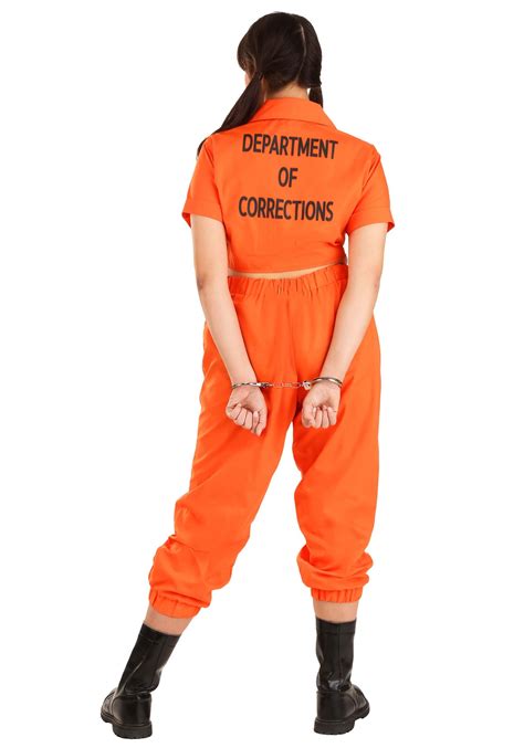 Women's Plus Size Orange Prisoner Costume | Prison Costumes