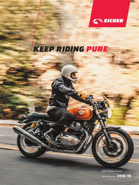 Eicher Motors Annual Report 2018 19 | PDF