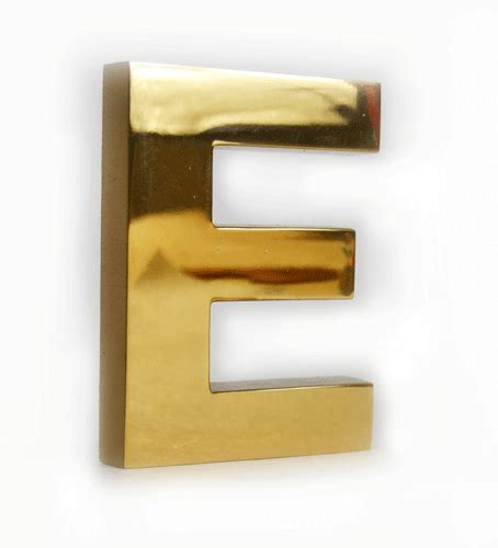 Brass letters and numbers- House home and office- Buysignletters