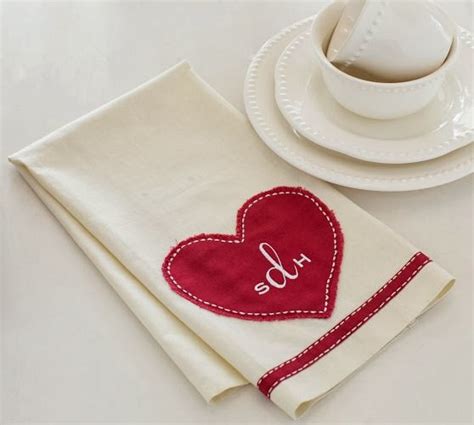 Serendipity Refined Blog: Pottery Barn Inspired Valentine's Day Monogrammed Towel