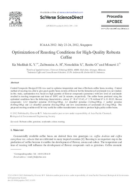 (PDF) Acrylamide in coffee and cocoa beans | Zaibunnisa Haiyee ...