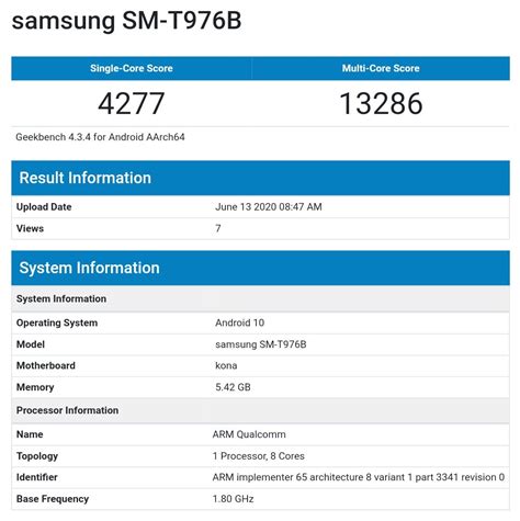 Samsung Galaxy Tab S7 Plus specs revealed, offer no surprises - SamMobile