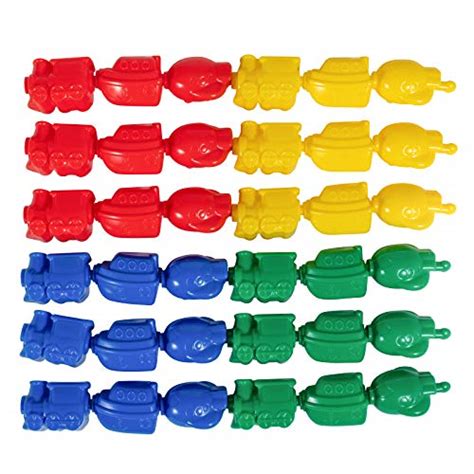 LEARNING ADVANTAGE Transportation Linking Blocks - Set of 36 - Ages 18m ...