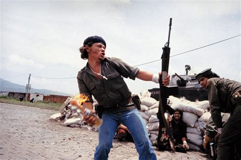 Molotov Man, Pablo de Jesus “Bareta” Araúz Holds a Pepsi Bottle as ...