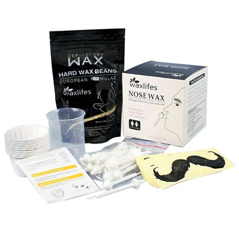 Nose Wax Hair Remover Nose Wax Kit for Men and Women at Home Nose Hair ...