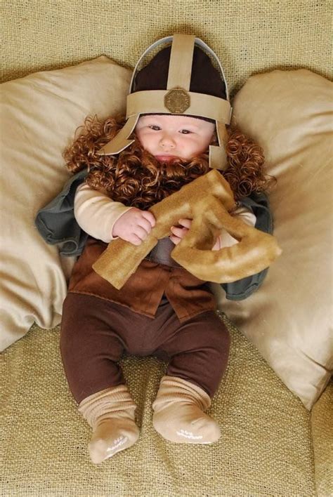 Baby Gimli | Baby cosplay, Baby halloween, Geek baby