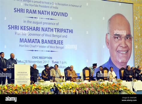 Shri Ram Nath Kovind,President of India addressing during West Bengal Government Felicitate to ...