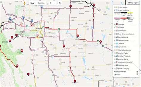 511 Road Conditions Map - United States Map States District