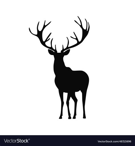 Deer wild deers logo Royalty Free Vector Image