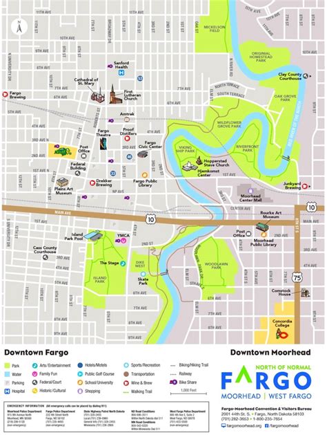 Fargo tourist map - Ontheworldmap.com