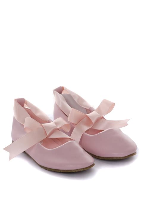 Children's Ballerina Shoes with Ribbon Tie – Kid's Dream