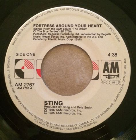 Sting – Fortress Around Your Heart (1985, Vinyl) - Discogs