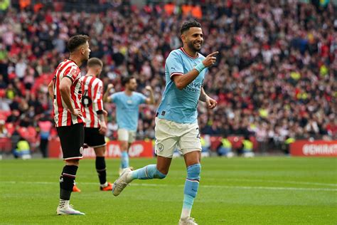 Riyad Mahrez treble cuts down Blades and takes Manchester City to FA ...