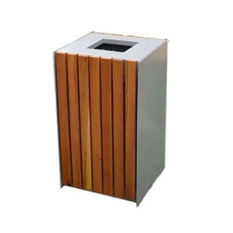 Outdoor Wood Dustbin