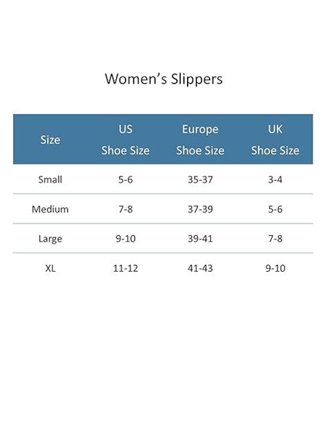 Dearfoam Size Chart: A Visual Reference of Charts | Chart Master