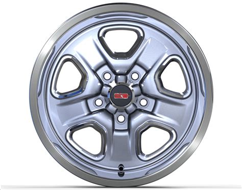 17 X 9 Cast Aluminum Super Stock II Wheel with 5-1/8" Bac...