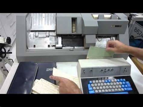 1964 IBM 029 Keypunch Card Punching Demonstration - YouTube