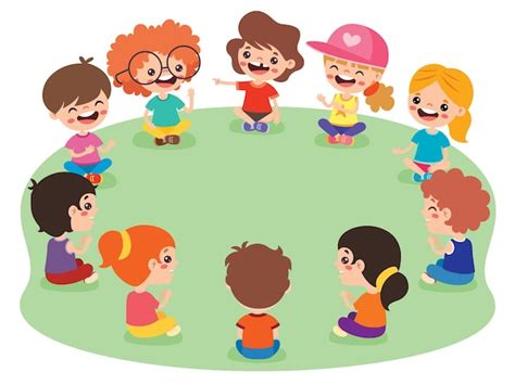 Kids group play preschool Vectors & Illustrations for Free Download ...