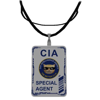 Cat Intelligence Agency CIA Badge (Light)'s Code & Price - RblxTrade