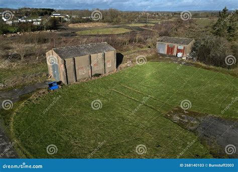 Aerial View of World War Two Military Airfield Forma RAF Wombleton, North Yorkshire. Editorial ...