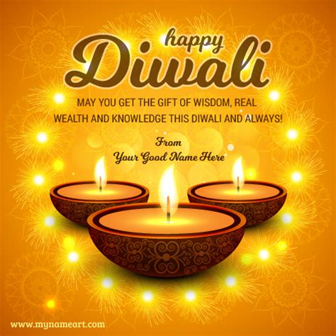 Name On Best 2017 Diwali Festival Greetings Card Advance Wishes