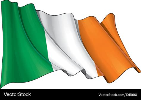 Ireland flag Royalty Free Vector Image - VectorStock