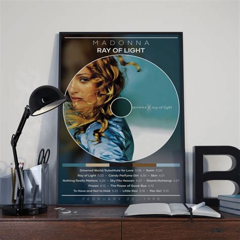 Madonna Poster Print Ray of Light Poster Album Cover - Etsy