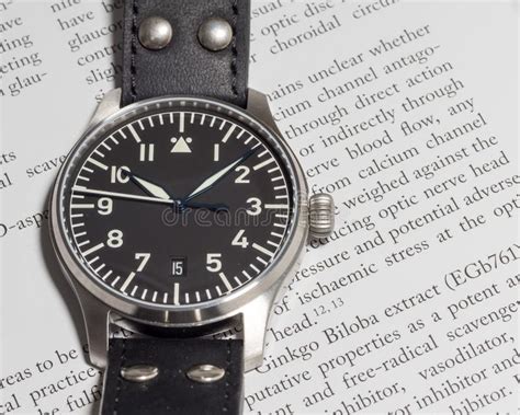 Stowa Flieger Watch with Leather Strap Editorial Stock Image - Image of ...