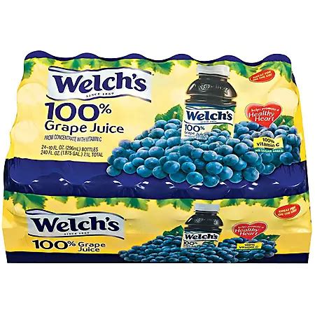Welch's 100% Grape Juice - 24/10 oz. bottles - Sam's Club