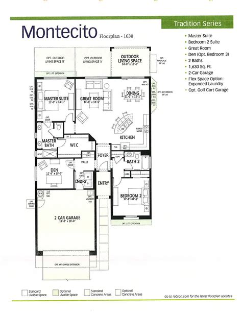 PebbleCreek Real Estate – Floor Plan Montecito