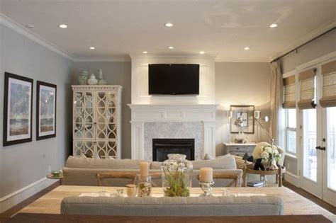 Recessed Lighting Ideas for a White Living Room